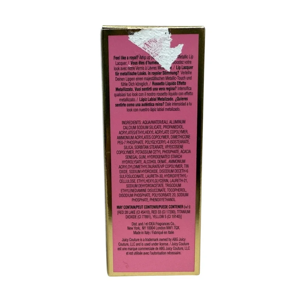 Juicy Couture Womens Metallic Lip Lacquer Femme Metale 01 .17 fl oz New